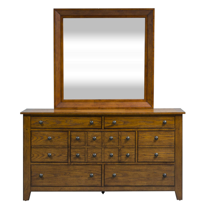 Grandpas Cabin King Sleigh Bed, Dresser & Mirror, Chest