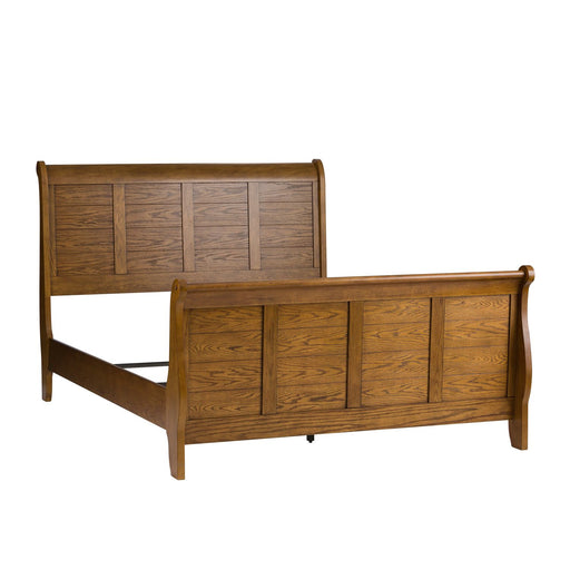 Grandpas Cabin Queen Sleigh Bed - Plourde Furniture Co (Caribou, ME)