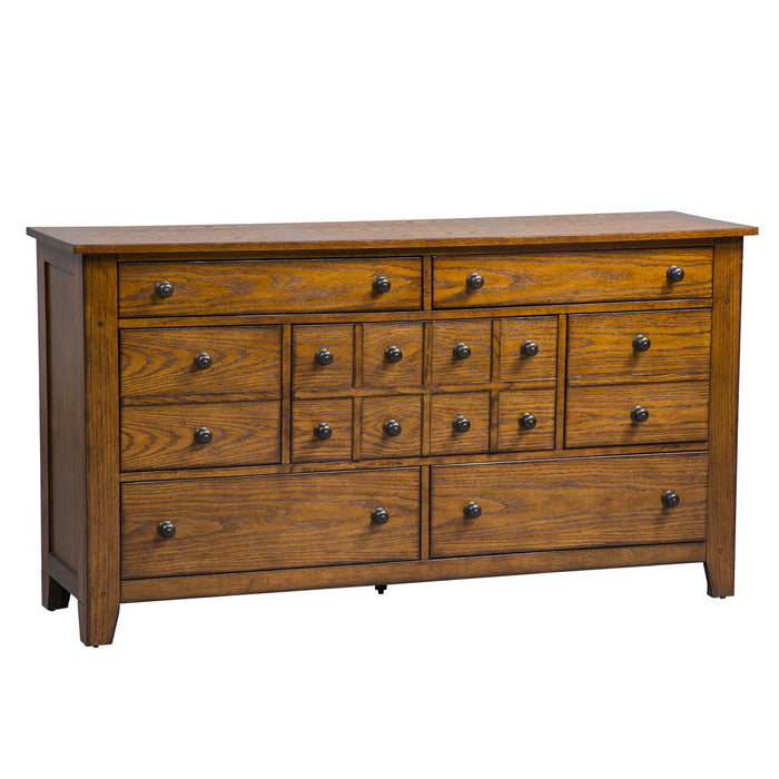 Grandpa's Cabin Dresser in Age Oak