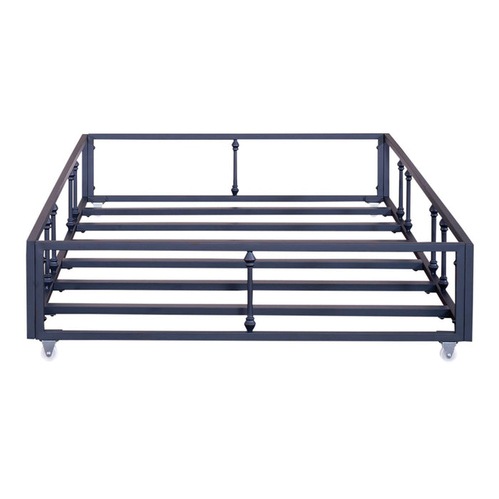 Vintage Series Twin Metal Trundle in Navy - Plourde Furniture Co (Caribou, ME)