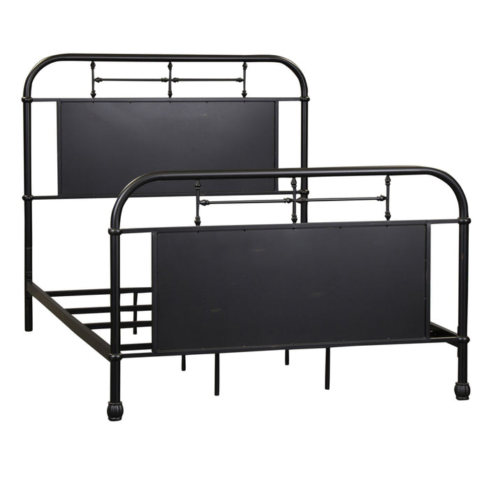 Vintage Series Full Metal Bed in Black - Plourde Furniture Co (Caribou, ME)
