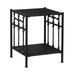 Vintage Series Open Nightstand in Black - Plourde Furniture Co (Caribou, ME)