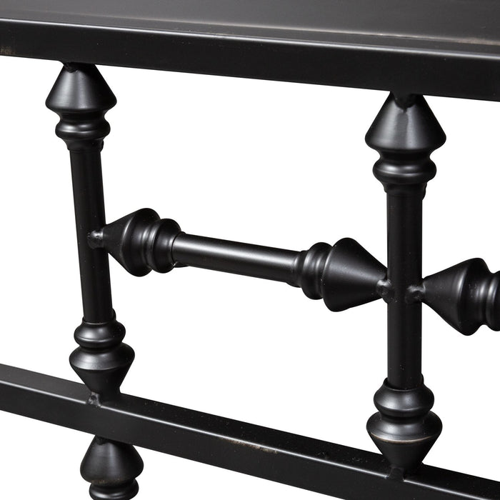 Vintage Series Open Nightstand in Black - Plourde Furniture Co (Caribou, ME)