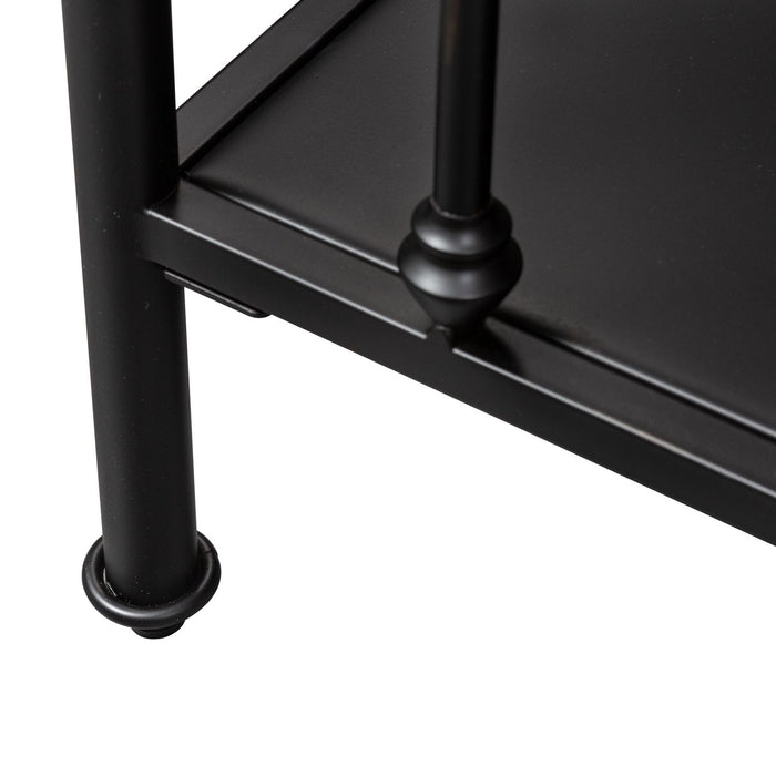 Vintage Series Open Nightstand in Black - Plourde Furniture Co (Caribou, ME)
