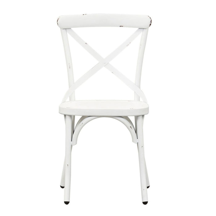 Liberty Furniture Vintage Series X Back Side Chair in Antique White (Set of 2) image
