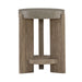 Affinity Chairside Table in Dusty Taupe with Concrete Top image