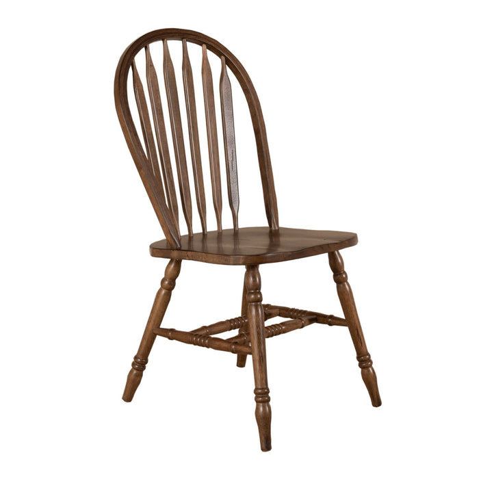 Carolina Crossing Windsor Side Chair in Antique Honey (Set of 2) - Plourde Furniture Co (Caribou, ME)