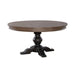 Americana Farmhouse Single Pedestal Table Base- Black image