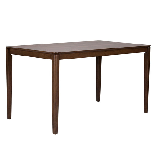 Space Saver Rectangular Leg Table in Satin Walnut - Plourde Furniture Co (Caribou, ME)