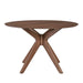 Space Saver Round Pedestal Table in Satin Walnut - Plourde Furniture Co (Caribou, ME)