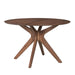 Space Saver Round Pedestal Table in Satin Walnut - Plourde Furniture Co (Caribou, ME)