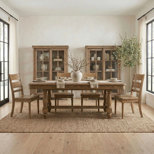 Homestead Haven 5 Piece Trestle Table Set image