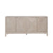 Kinsley 4 Door Accent Cabinet in Washed Taupe & Silver Champagne EST SHIP TIME APPX 4 WEEKS image