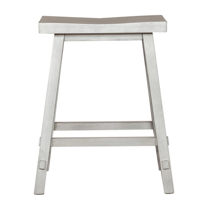 Creations 24 Inch Sawhorse Counter Stool - White image