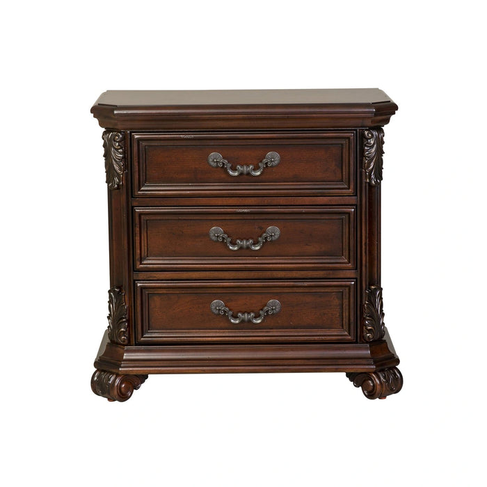 Messina Estates Poster Bed, Dresser & Mirror, Night Stand image