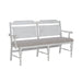River Place Panel Back Bench in Riverstone White & Tobacco image