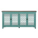 Kensington 4 Door Accent Cabinet in Turquoise image