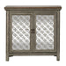 Liberty Furniture Westridge 2 Door Accent Cabinet in Wire Brushed Gray and White image