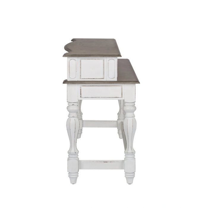 Magnolia Manor Console Bar Table in Antique White image