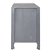 Marisol 65 Inch 3 Door Accent TV Stand in Weathered Honey and Soft Wash Gray - Plourde Furniture Co (Caribou, ME)