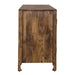 Marisol 74 Inch 4 Door Accent TV Stand in Weathered Honey and Soft Wash Gray - Plourde Furniture Co (Caribou, ME)