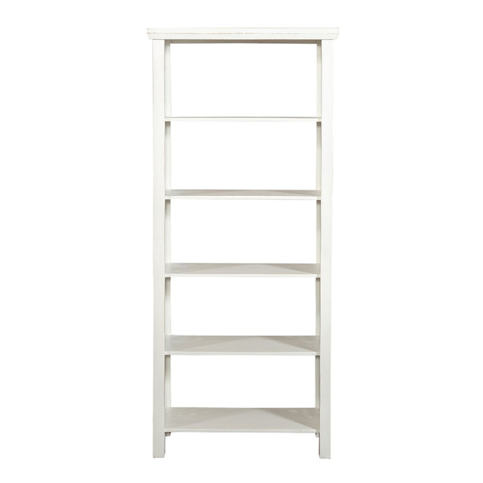 Trellis Lane Accent Bookcase in Weathered White - Plourde Furniture Co (Caribou, ME)