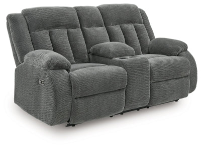 Observation Power Reclining Loveseat with Console - Plourde Furniture Co (Caribou, ME)