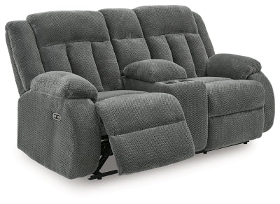 Observation Power Reclining Loveseat with Console - Plourde Furniture Co (Caribou, ME)