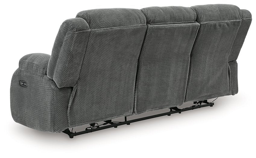 Observation Power Reclining Sofa with Drop Down Table - Plourde Furniture Co (Caribou, ME)