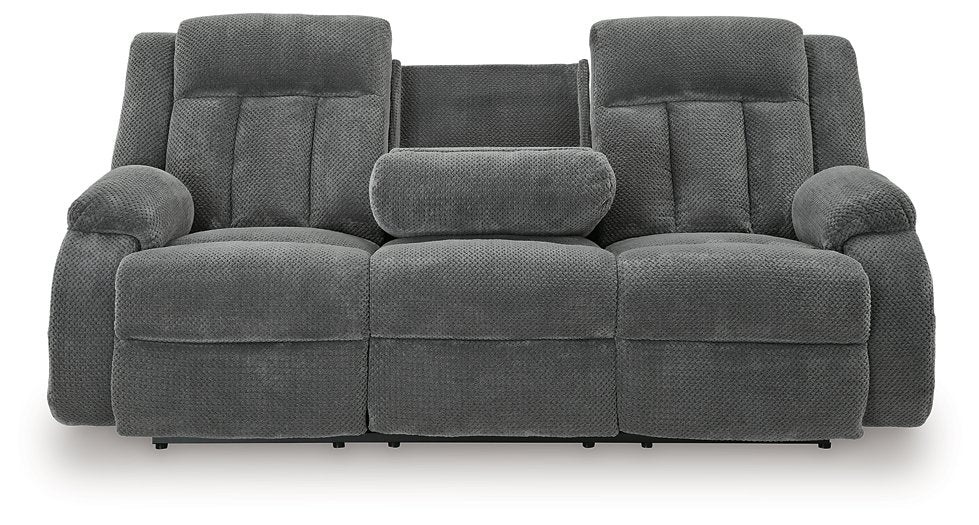 Observation Power Reclining Sofa with Drop Down Table - Plourde Furniture Co (Caribou, ME)