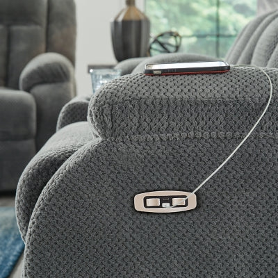 Observation Power Reclining Loveseat with Console - Plourde Furniture Co (Caribou, ME)