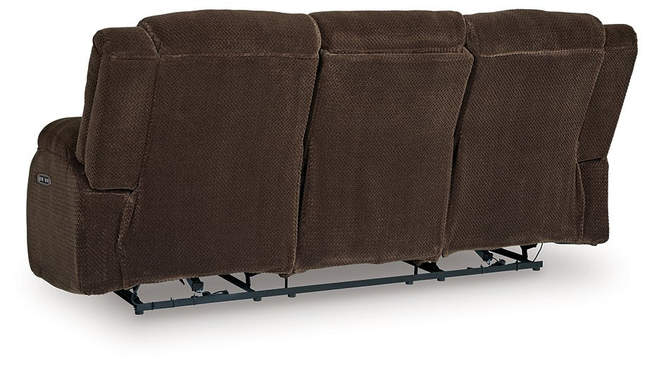 Observation Power Reclining Sofa with Drop Down Table - Plourde Furniture Co (Caribou, ME)
