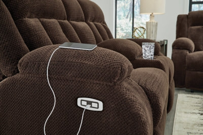 Observation Power Reclining Loveseat with Console - Plourde Furniture Co (Caribou, ME)