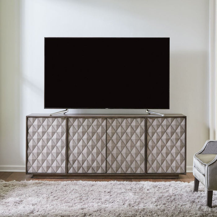 Liberty Furniture Prism 82 Inch Accent TV Console in Weathered Bark/Weathered Gray image