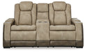 Next-Gen DuraPella Power Reclining Loveseat with Console - Plourde Furniture Co (Caribou, ME)
