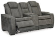 Next-Gen DuraPella Power Reclining Loveseat with Console - Plourde Furniture Co (Caribou, ME)
