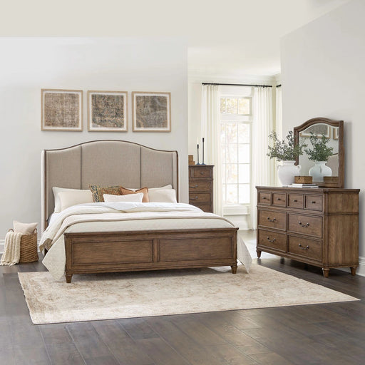 Harrison Heights King Shelter Bed, Dresser & Mirror, Chest image