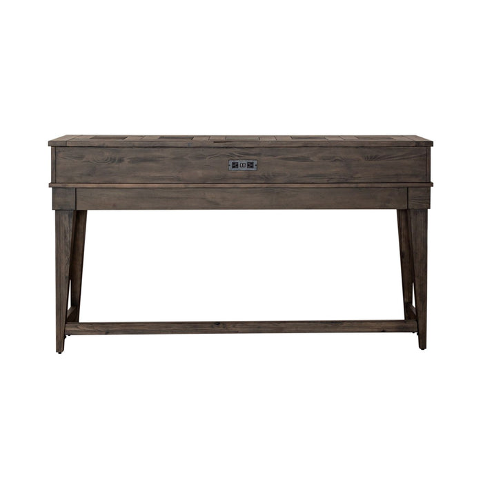 Arrowcreek Console Bar Table in Weathered Stone - Plourde Furniture Co (Caribou, ME)