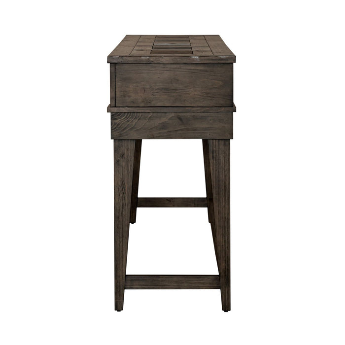 Arrowcreek Console Bar Table in Weathered Stone - Plourde Furniture Co (Caribou, ME)