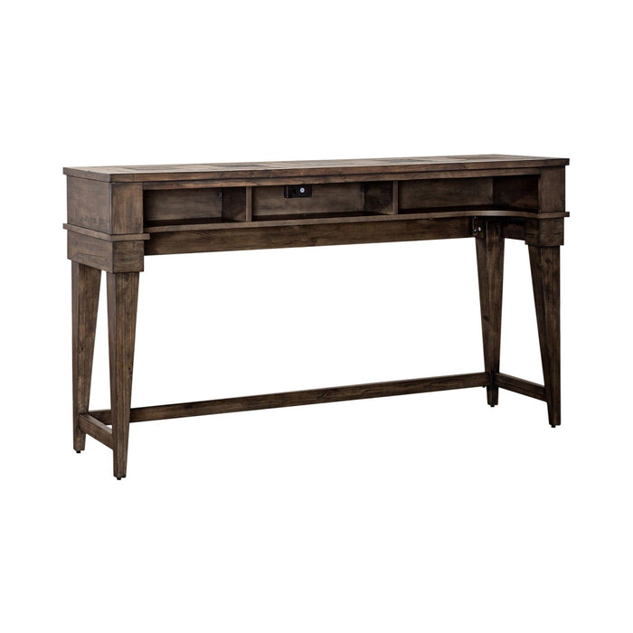 Arrowcreek Console Bar Table in Weathered Stone - Plourde Furniture Co (Caribou, ME)