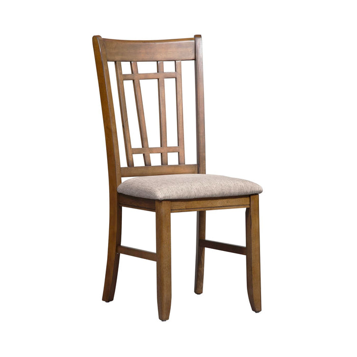 Santa Rosa II Lattice Back Side Chair (Set of 2) in Antique Honey - Plourde Furniture Co (Caribou, ME)