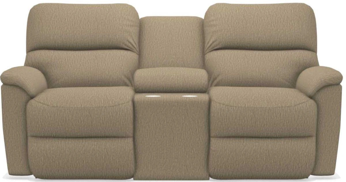 La-Z-Boy Brooks Driftwood Reclining Loveseat With Console
