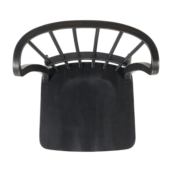 River Place Windsor Back Side Chair - Black (RTA) - Plourde Furniture Co (Caribou, ME)