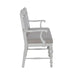 River Place Panel Back Bench in Riverstone White & Tobacco - Plourde Furniture Co (Caribou, ME)