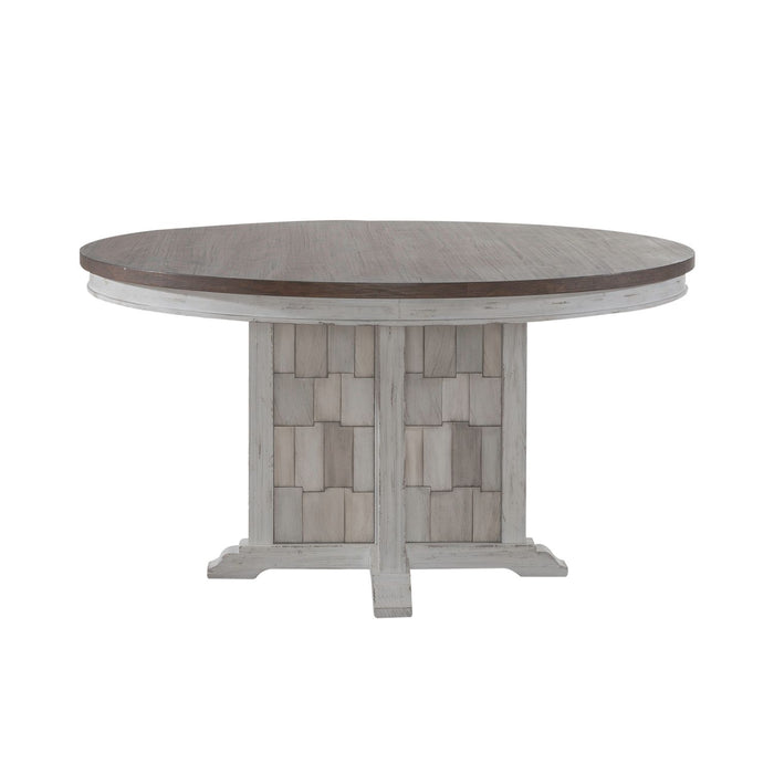 River Place Pedestal Table Set - Plourde Furniture Co (Caribou, ME)