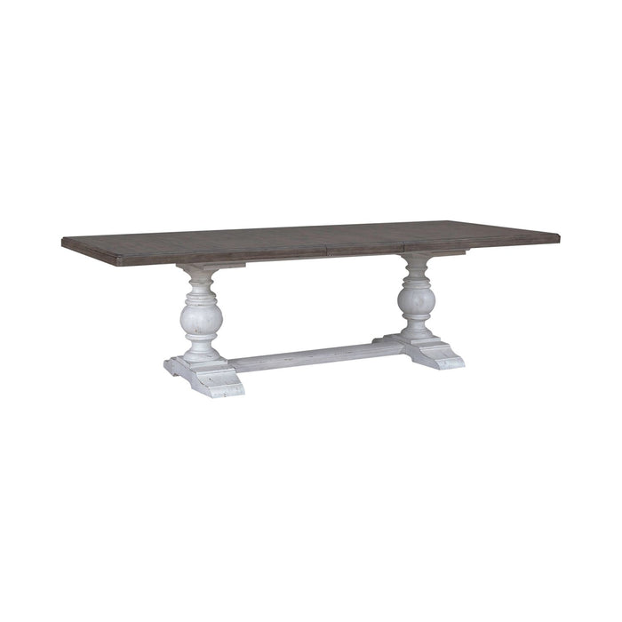 River Place Trestle Table Set - Plourde Furniture Co (Caribou, ME)