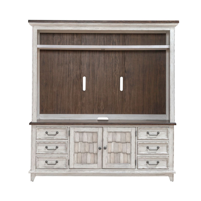River Place Entertainment Center with Piers - Plourde Furniture Co (Caribou, ME)