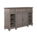 Liberty Furniture River Place Breakfront Server in Riverstone Gray & Tobacco image