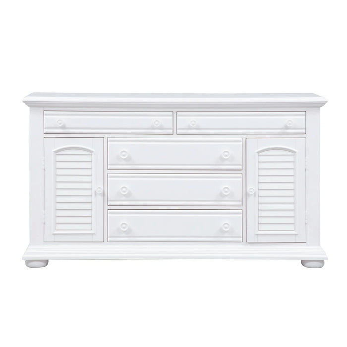 Summer House 5 Drawer Dresser in Oyster White image