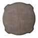 Magnolia Manor Round Accent Table in Antique White Base w/ Weathered Bark Tops - Plourde Furniture Co (Caribou, ME)